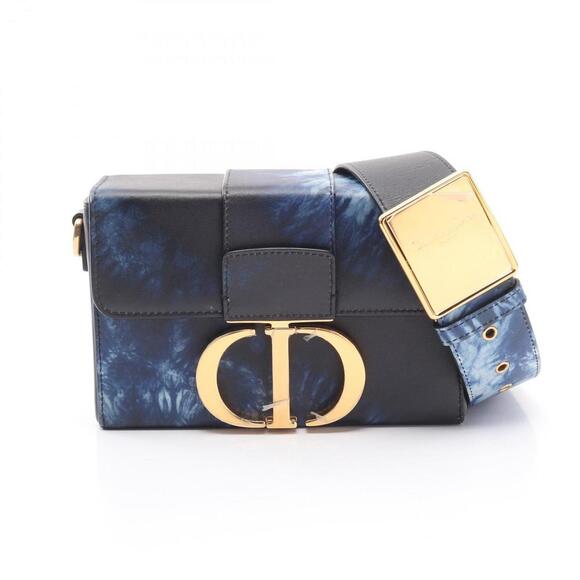 DIOR Navy Leather Shoulder Bag - Picture 1 of 11